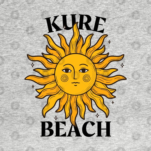 Kure Beach, North Carolina Vintage Sunshine by Contentarama